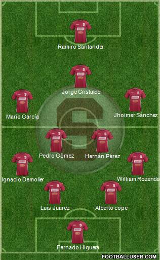 CD Saprissa Formation 2014