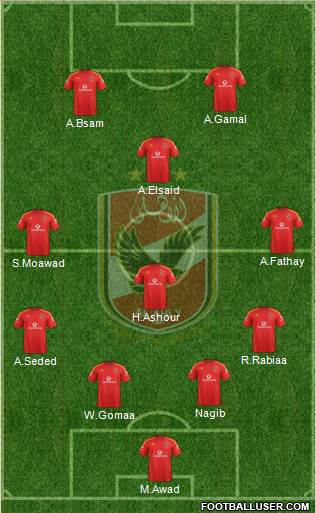 Al-Ahly Sporting Club Formation 2014