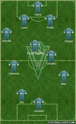 CD Santiago Wanderers S.A.D.P. Formation 2014