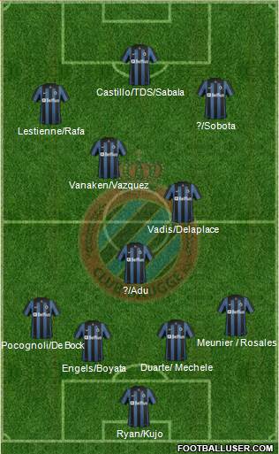 Club Brugge KV Formation 2014