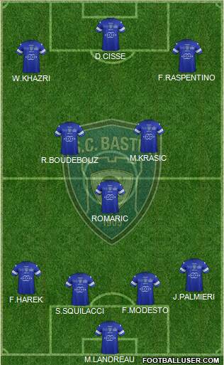 Sporting Club Bastia Formation 2014