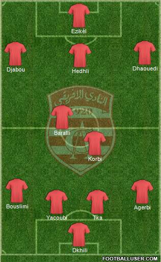 Club Africain Tunis Formation 2014