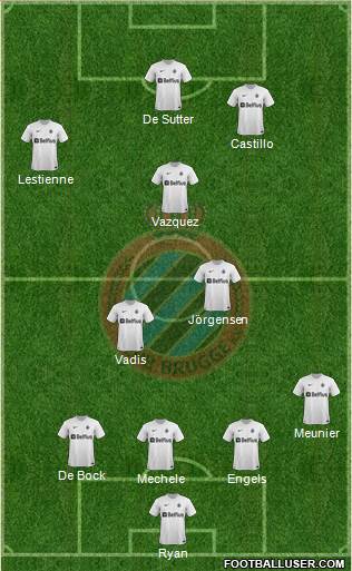 Club Brugge KV Formation 2014