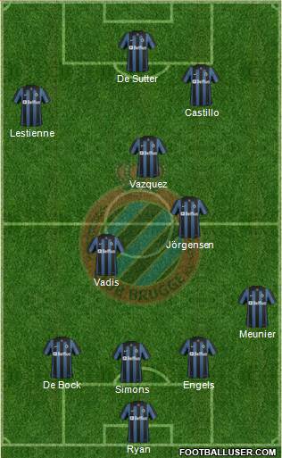 Club Brugge KV Formation 2014