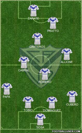 Vélez Sarsfield Formation 2014