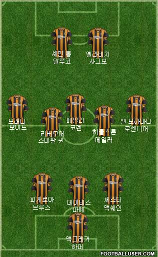 Hull City Formation 2014