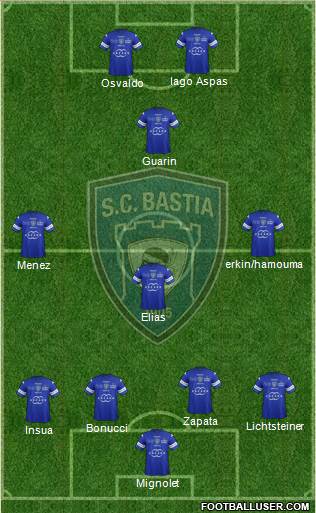 Sporting Club Bastia Formation 2014