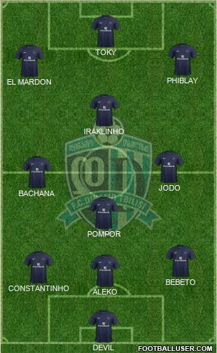 Dinamo Tbilisi Formation 2014