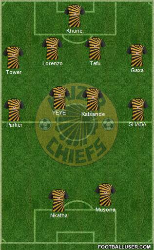 Kaizer Chiefs Formation 2014