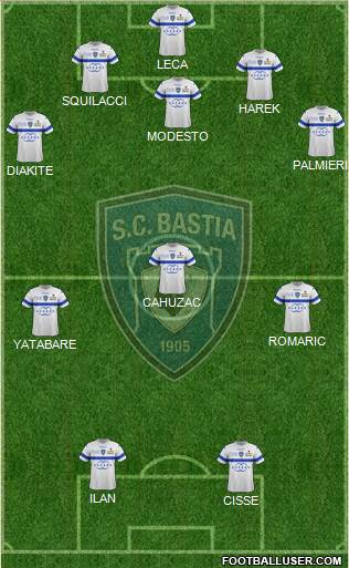 Sporting Club Bastia Formation 2014