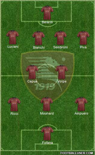 Salernitana Formation 2014