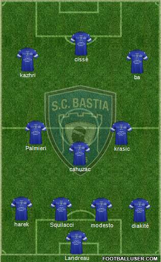 Sporting Club Bastia Formation 2014