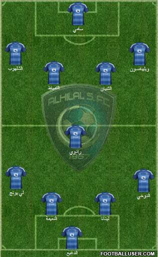 Al-Hilal (KSA) Formation 2014