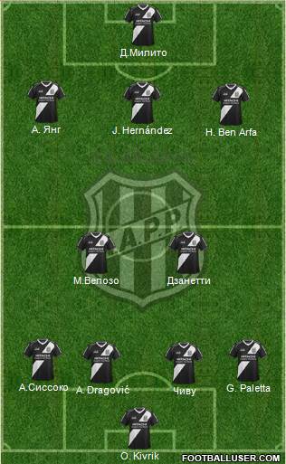 AA Ponte Preta Formation 2014