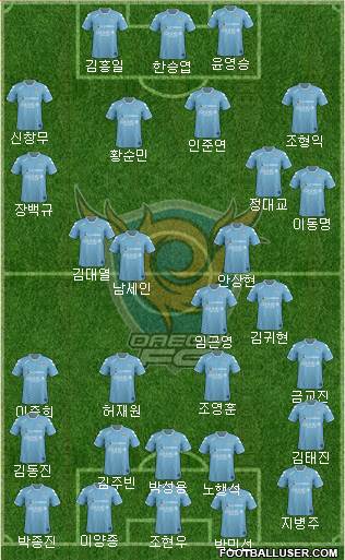 Daegu FC Formation 2014