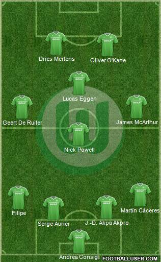 VfL Wolfsburg Formation 2014