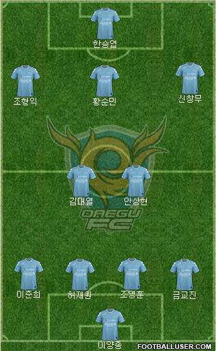 Daegu FC Formation 2014