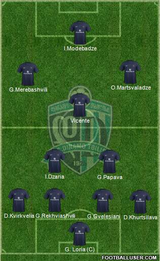 Dinamo Tbilisi Formation 2014