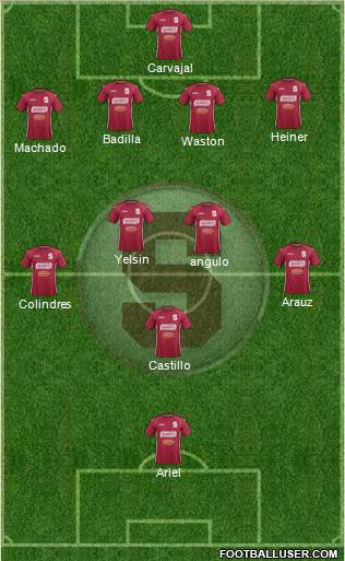 CD Saprissa Formation 2014