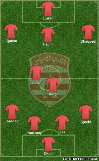 Club Africain Tunis Formation 2014