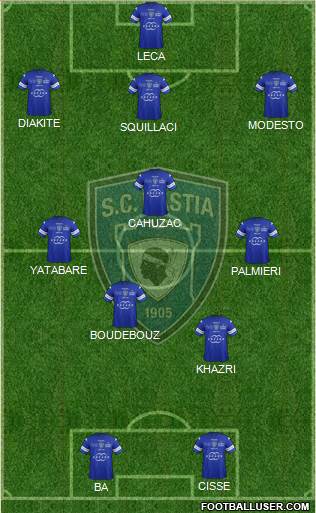 Sporting Club Bastia Formation 2014