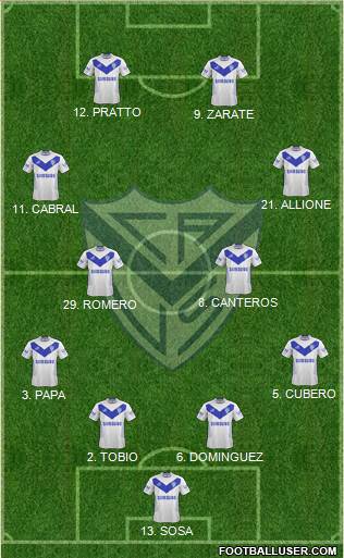 Vélez Sarsfield Formation 2014