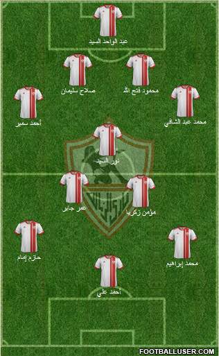 Zamalek Sporting Club Formation 2014