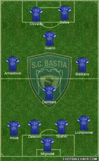 Sporting Club Bastia Formation 2014