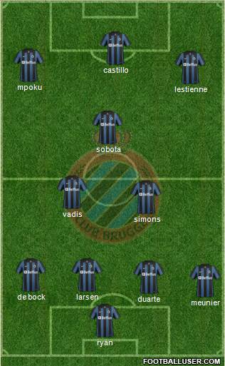 Club Brugge KV Formation 2014