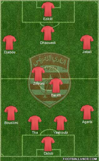 Club Africain Tunis Formation 2014