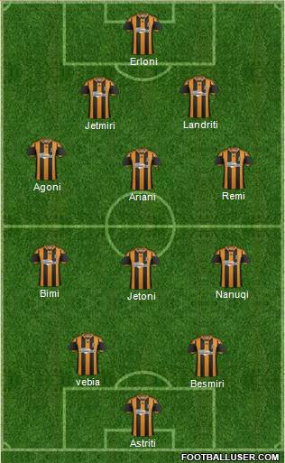 Hull City Formation 2014