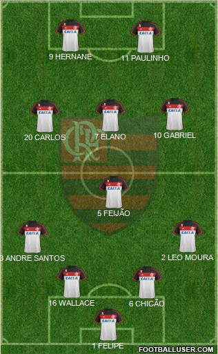 CR Flamengo Formation 2014