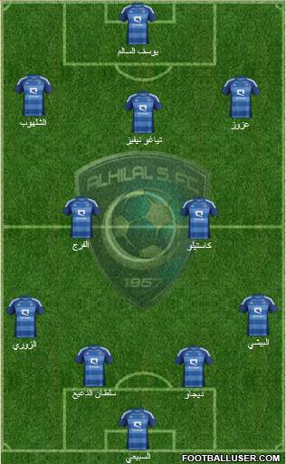 Al-Hilal (KSA) Formation 2014