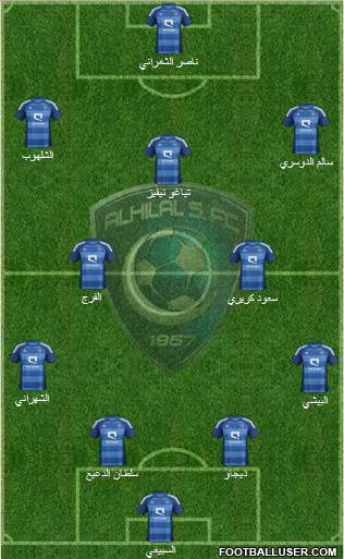 Al-Hilal (KSA) Formation 2014