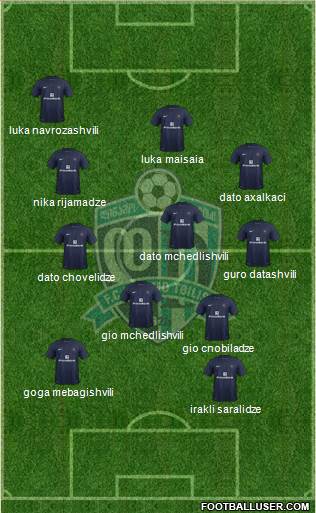 Dinamo Tbilisi Formation 2014