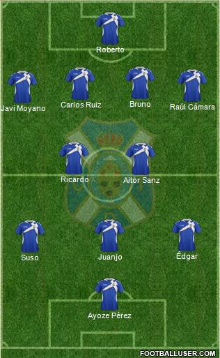 C.D. Tenerife S.A.D. Formation 2014