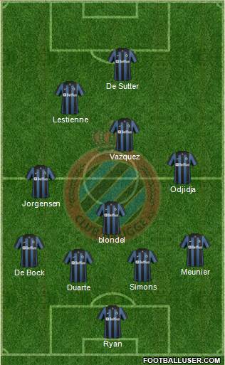 Club Brugge KV Formation 2014