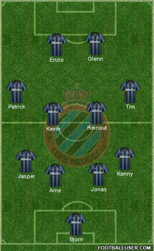 Club Brugge KV Formation 2014