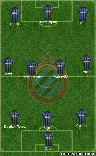 Club Brugge KV Formation 2014