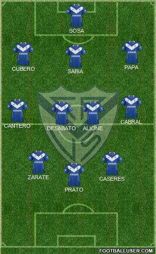 Vélez Sarsfield Formation 2014