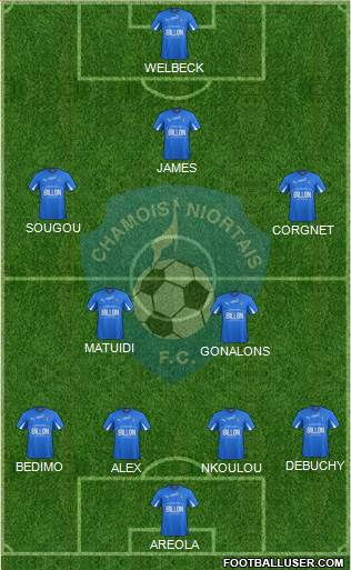 Chamois Niortais Football Club Formation 2014