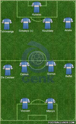 K Racing Club Genk Formation 2014