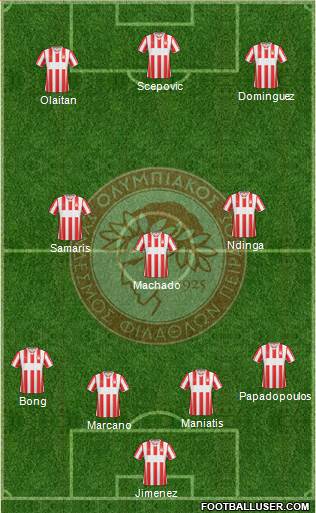 Olympiakos SF Piraeus Formation 2014