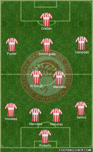 Olympiakos SF Piraeus Formation 2014