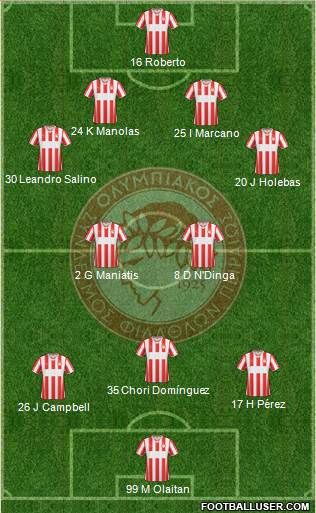 Olympiakos SF Piraeus Formation 2014