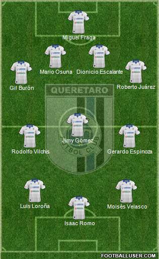 Club de Fútbol Gallos Blancos Formation 2014