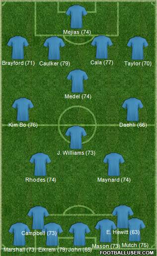 Cardiff City Formation 2014