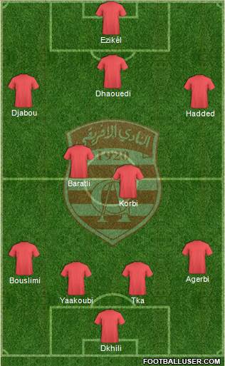 Club Africain Tunis Formation 2014