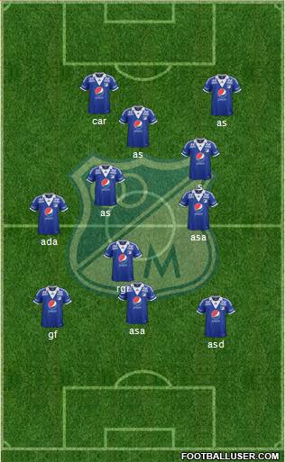 CD Los Millonarios Formation 2014