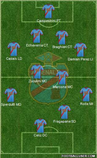 Arsenal de Sarandí Formation 2014